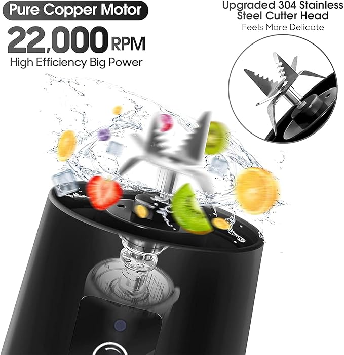 Portable USB Rechargeable Juicer Blender – Fresh Juice Anywhere